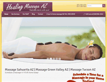 Tablet Screenshot of healingmassageaz.com